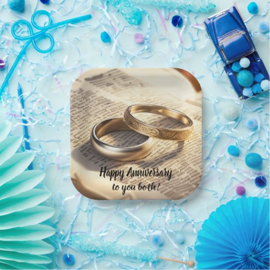 Personalisierte Teller zum Hochzeitstag oder Jahre (Party)