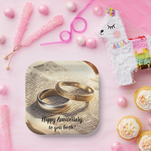 Personalisierte Teller zum Hochzeitstag oder Jahre (Party)