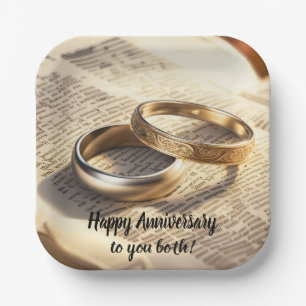 Personalisierte Teller zum Hochzeitstag oder Jahre