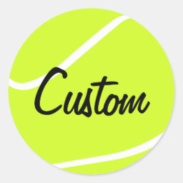 Personalisierte Tennis-Ball-Sticker Runder Aufkleber