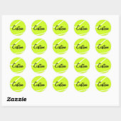 Personalisierte Tennis-Ball-Sticker Runder Aufkleber (Blatt)