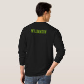 Personalisierte Tennis Geburtsjahr Geburtsname Geb T-Shirt (Schwarz voll)