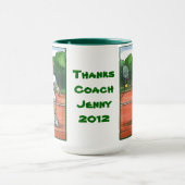 Personalisierte Tennis-Tasse für Trainer oder Tasse (Zentrum)