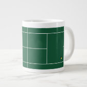 Personalisierte Tennis-Tasse Jumbo-Tasse (Vorderseite Rechts)