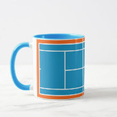 Personalisierte Tennis-Tasse Tasse (Links)