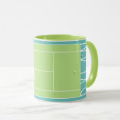 Personalisierte Tennis-Tasse Tasse (VorderseiteRechts)