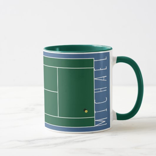 Personalisierte Tennis-Tasse Tasse (Rechts)