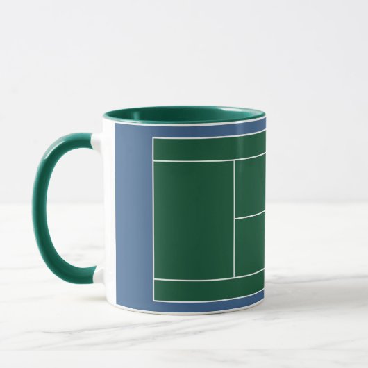 Personalisierte Tennis-Tasse Tasse (Links)