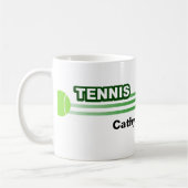 Personalisierte Tennis-Tassen Kaffeetasse (Links)