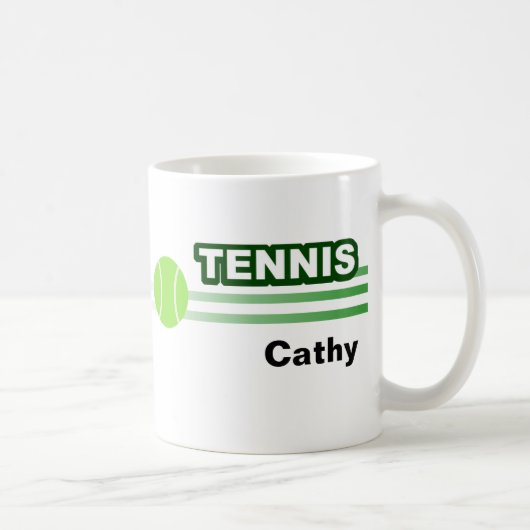 Personalisierte Tennis-Tassen Kaffeetasse (Rechts)