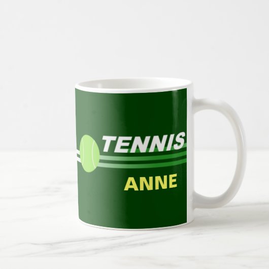 Personalisierte Tennis-Tassen Kaffeetasse (Rechts)