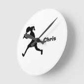 Personalisierte Tennis-Uhr Runde Wanduhr (Winkel)