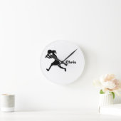 Personalisierte Tennis-Uhr Runde Wanduhr (Zuhause)