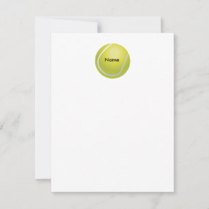 Personalisierte Tennisball-Ball-Karte Mitteilungskarte