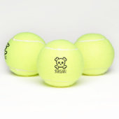 Personalisierte Tennisball mit Schädel und Knochen Tennisbälle (Multi)
