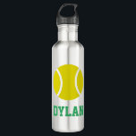 Personalisierte Tennisball-Wasserflasche Edelstahlflasche<br><div class="desc">PreppyPrint.com - Fügen Sie Ihre personalisierte Touch zu dieser Wasserflasche hinzu. Klicken Sie auf "Personalisieren" und dann auf "Anpassen", um die Farbe und Größe des Schriftartes zu ändern. Übertragen Sie dieses Design auch auf die Produkte Ihrer Wahl! Bitte besuchen Sie meinen Designer-Shop, PreppyPrint.com, um die Dinge zu koordinieren.</div>