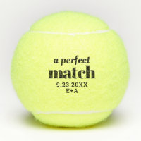 Personalisierte Tennisbälle für die perfekte Hochz