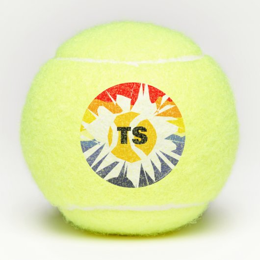 Personalisierte Tennisbälle mit Monogramm (Vorderseite)