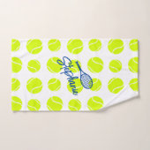 Personalisierte Tennisballs Handgeschriebener Name Handtuch (Handtuch)