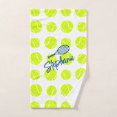 Personalisierte Tennisballs Handgeschriebener Name Handtuch (Handtuch)