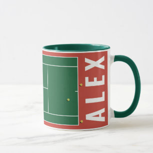 Personalisierte Tennisgeschenke Tasse