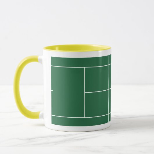 Personalisierte Tennisgeschenke Tasse (Links)