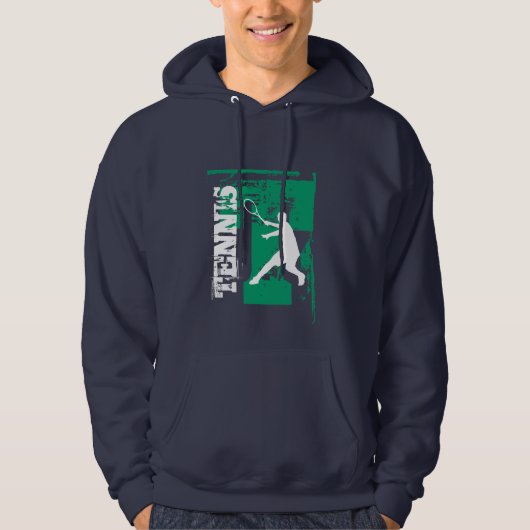 Personalisierte Tennishalle für Kinder und Erwachs Hoodie (Vorderseite)