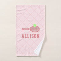 Personalisierte Tennismädchen Name Rosa