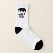 Personalisierte Tennissocken wie ein Bossbär Socken (Links - Innen)