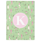 Personalisierte Tennisspieler Klemmbrett (Rückseite)