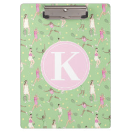 Personalisierte Tennisspieler Klemmbrett