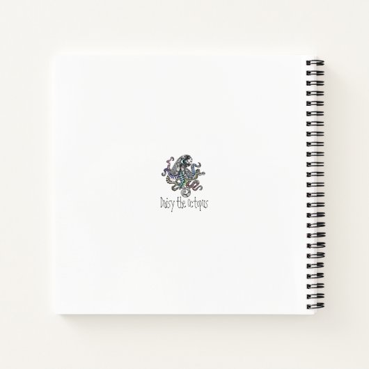 Personalisierte Tentakel Notizblock (Rückseite)