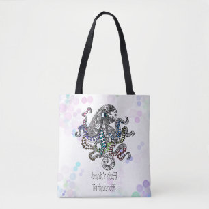 Personalisierte Tentakel-Offline-Doodle-Oktopus Tasche