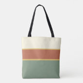 Personalisierte Terrakotta-Salbei-Monogramm-Tasche Tasche (Rückseite)