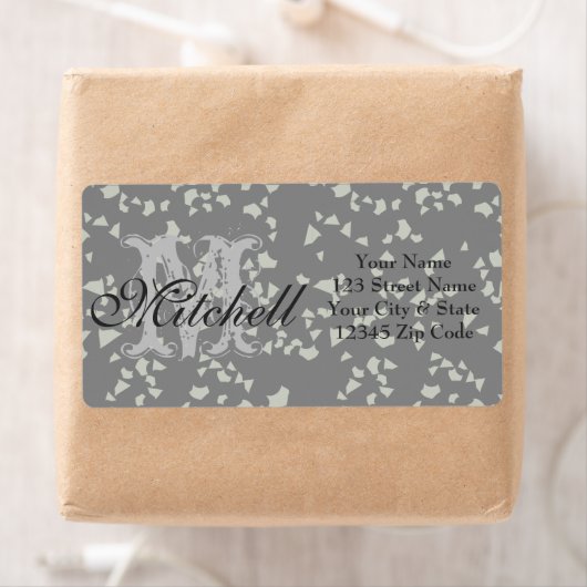 Personalisierte Terrazzo Versandadressen (Insitu)