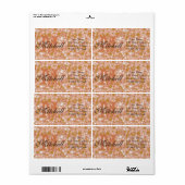 Personalisierte Terrazzo Versandadressen (Vorne)