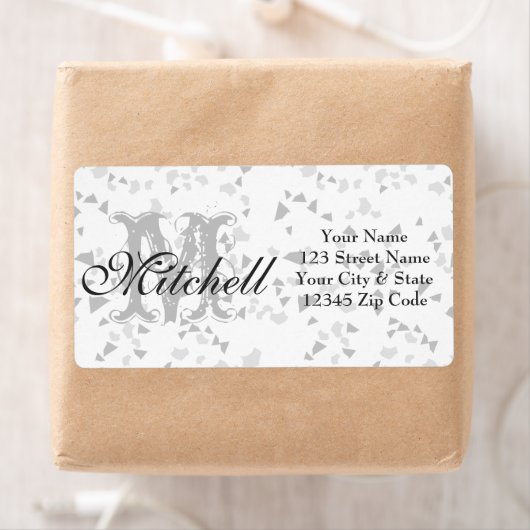 Personalisierte Terrazzo Versandadressen (Insitu)