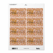 Personalisierte Terrazzo Versandadressen (Vorne)