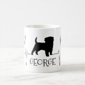 Personalisierte Terrier Liebe Mein Hund Herzschlag Kaffeetasse (Mittel)