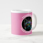 Personalisierte texanische Bulldogin-Mama Jumbo-Tasse (Vorderseite Rechts)