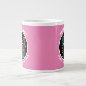 Personalisierte texanische Bulldogin-Mama Jumbo-Tasse (Vorderseite)