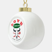 Personalisierte TEXAS-GRILLEN, benutzerdefinierter Keramik Kugel-Ornament (Rechts)