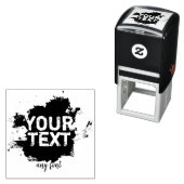 Personalisierte Text- und Bildgrundel Permastempel (Beispiel)