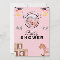 Personalisierte Text- und Foto-Babydusche