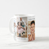 Personalisierte Text- und Fotocollage Kaffeetasse (Vorderseite Links)