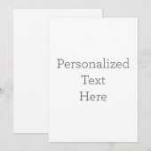 Personalisierte Texteinladung Einladung (Vorne/Hinten)