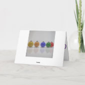 Personalisierte Textfarben Feiertagskarte (Rückseite)