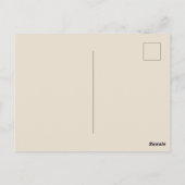 Personalisierte Textnachricht Postkarte (Rückseite)