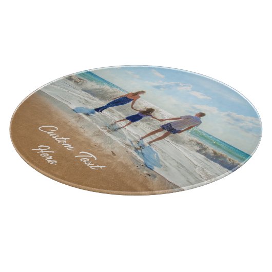 Personalisierte Textplatine für Ihr Foto Schneidebrett (Ecke)