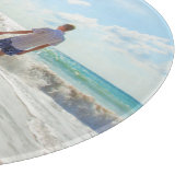 Personalisierte Textplatine für Ihr Foto Schneidebrett (Ecke)